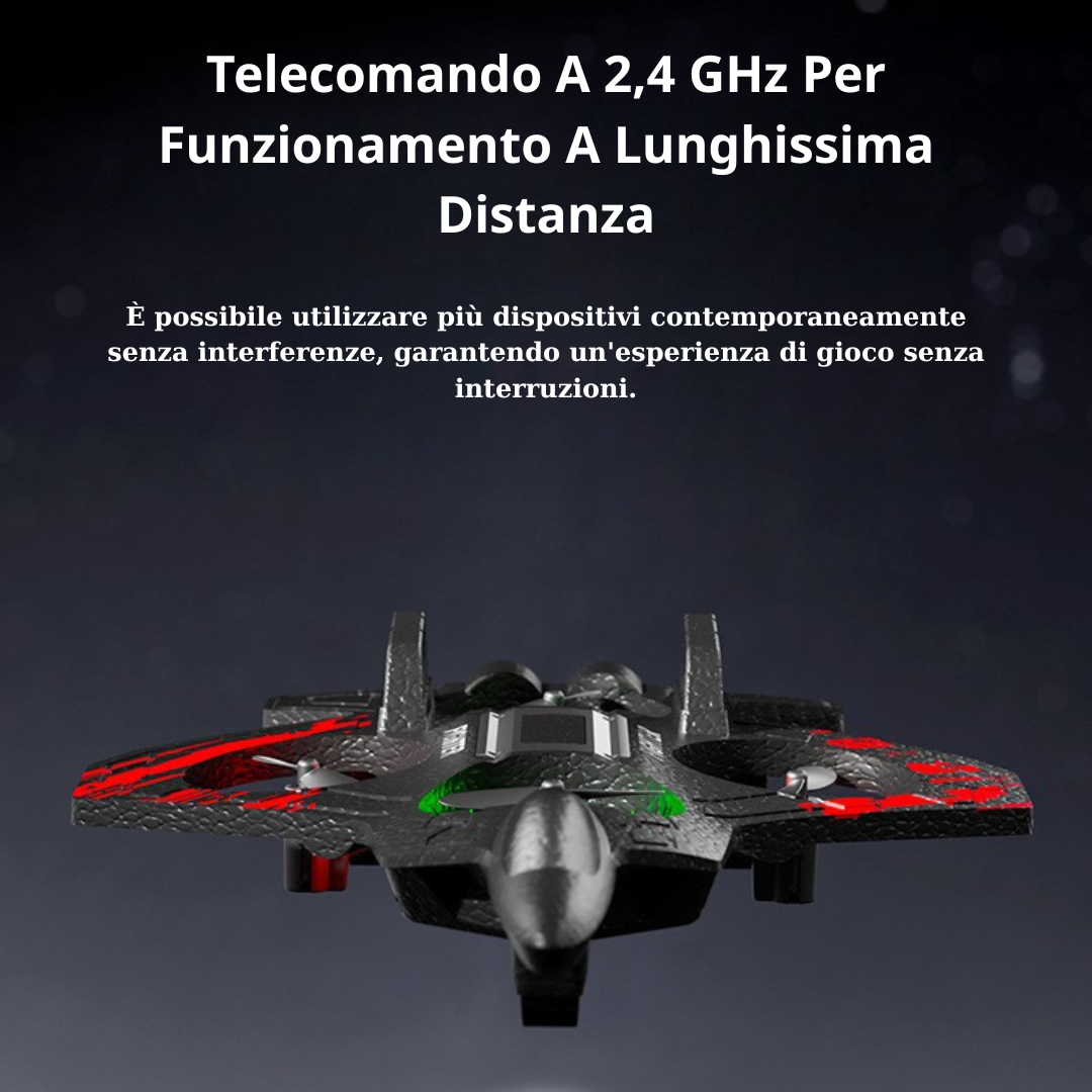 Aereo RC Multifunzione: Facile Da Pilotare, Altamente Resistente, Ultra Stabile E Dotato Di Luci LED