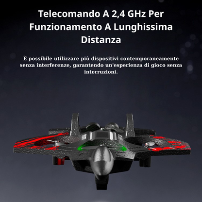 Aereo RC Multifunzione: Facile Da Pilotare, Altamente Resistente, Ultra Stabile E Dotato Di Luci LED