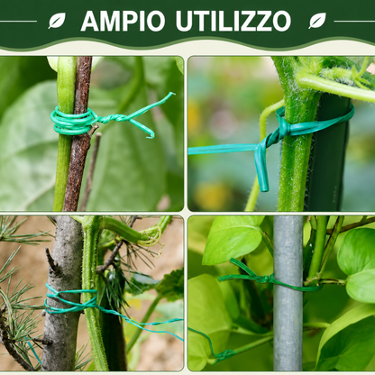 Set da 3 rotoli di filo per piante in stile Giapponese – 20m per rotolo – guida la crescita, sostiene i rami e protegge il fusto