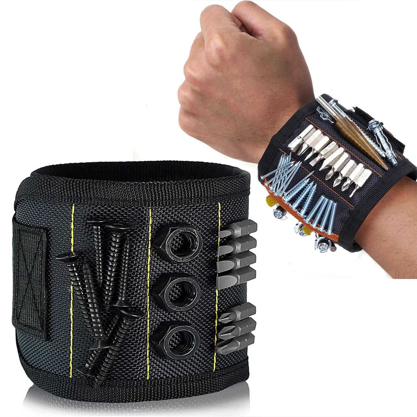 Bracciale magnetico porta viti e attrezzi