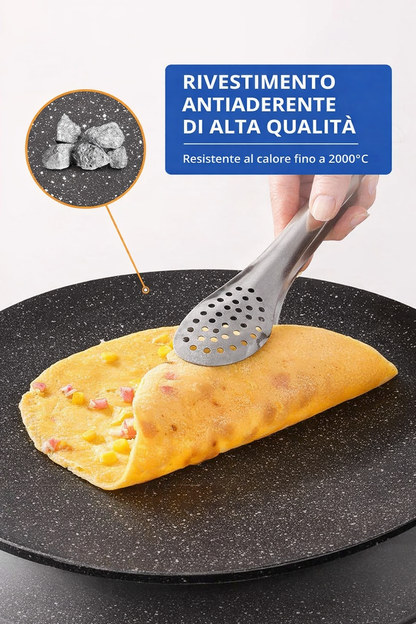 Padella antiaderente multiuso a 6 strati, compatibile con piani a induzione.
