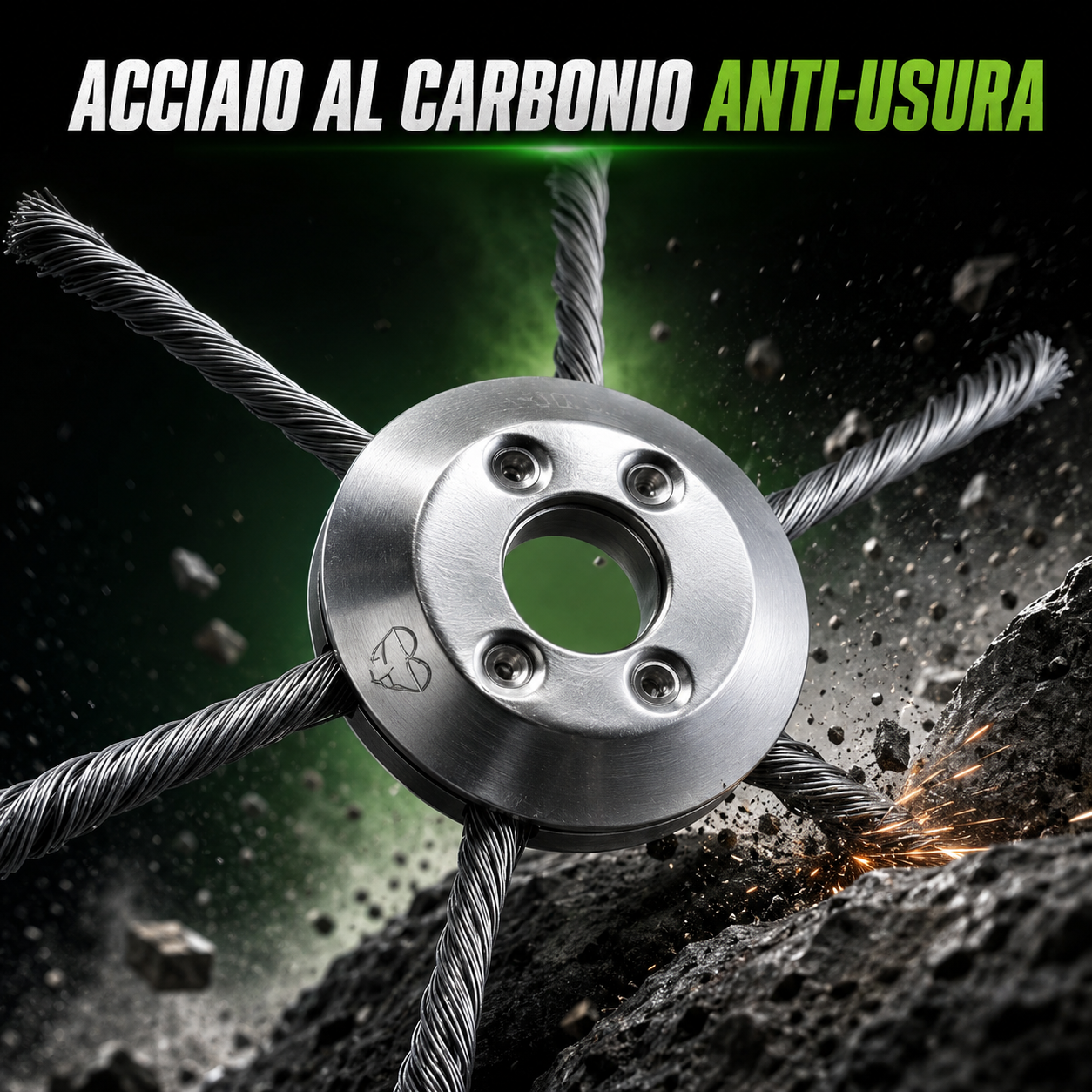 Testina tagliaerba in acciaio al carbonio – potente, resistente, universale
