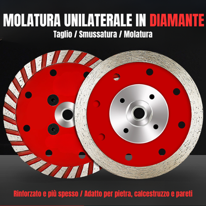 Disco Diamantato Turbo Pro 110mm – Taglia e Smussa Pietra, Granito, Calcestruzzo Senza Cambiare Disco (Flangia Inclusa)