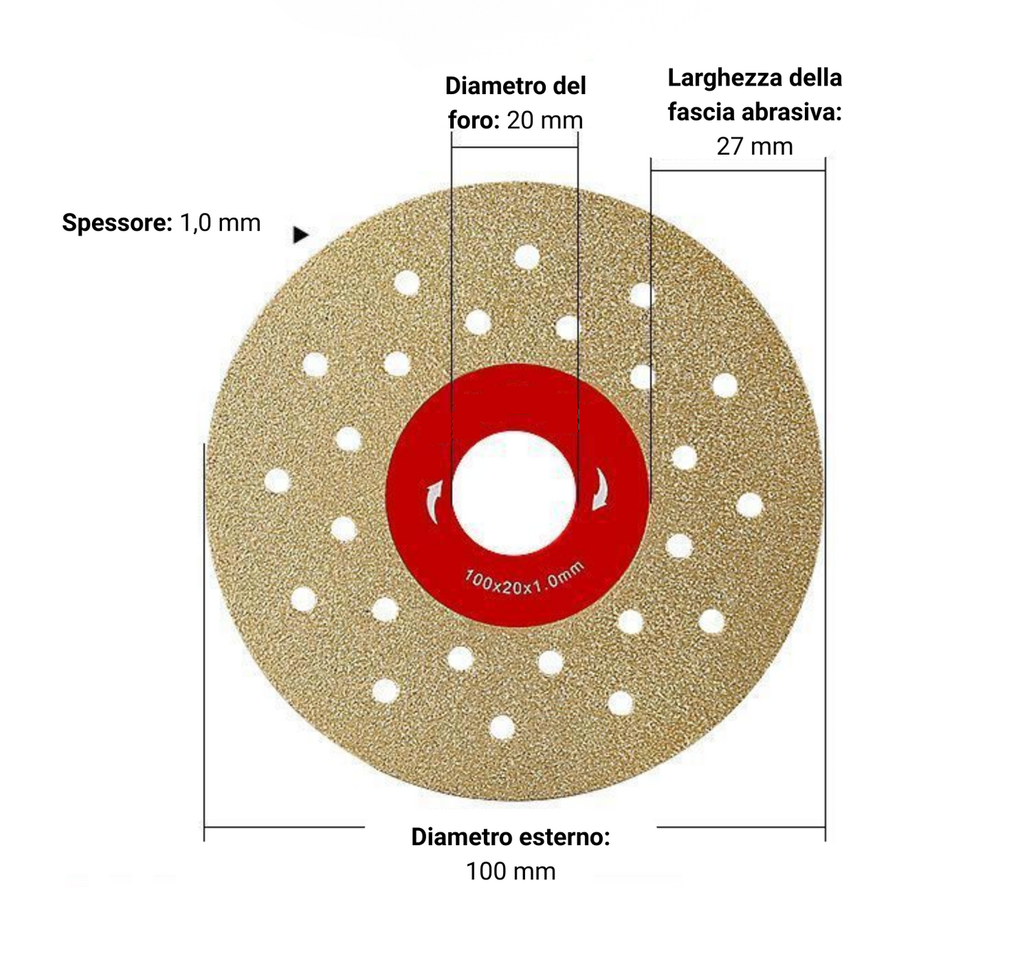 🔥 DISCO DI TAGLIO E SBAVATURA DIAMANTATO MULTIFUNZIONE PREMIUM
