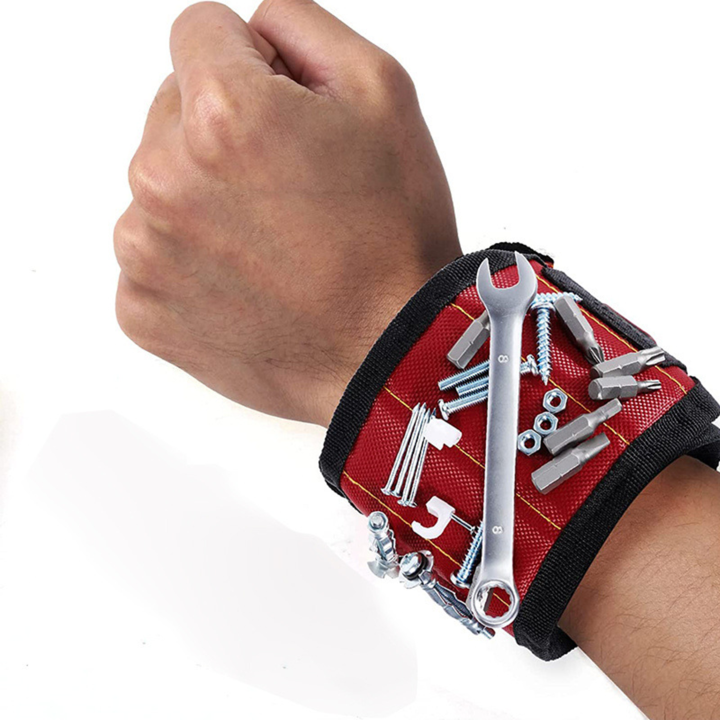 Bracciale magnetico porta viti e attrezzi