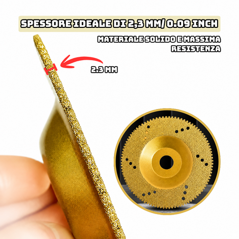 Disco Diamantato per Metalli 5 in 1 - Lo Specialista per Tagliare, Levigare e Modellare le Superfici Più Dure