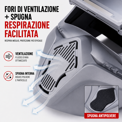 Maschera Per Saldatura Auto-Oscurante True Color Resistente A 130℃ Con Alimentazione Solare