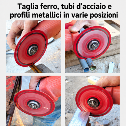 Disco da taglio per metallo con rivestimento diamantato