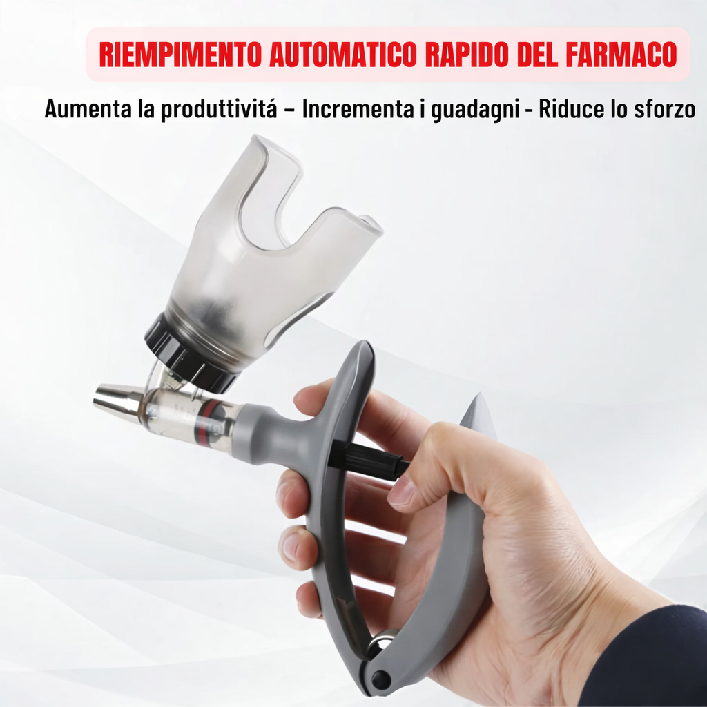 Strumento per iniezioni per il bestiame – Pratico, preciso e veloce