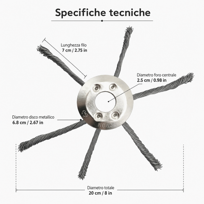 Testina tagliaerba in acciaio al carbonio – potente, resistente, universale