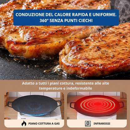 Padella antiaderente multiuso a 6 strati, utilizzabile su piani a induzione