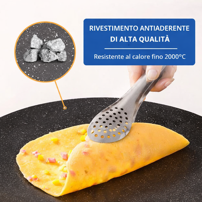 Padella Antiaderente Multiuso a 6 Strati, Utilizzabile su Piani a Induzione