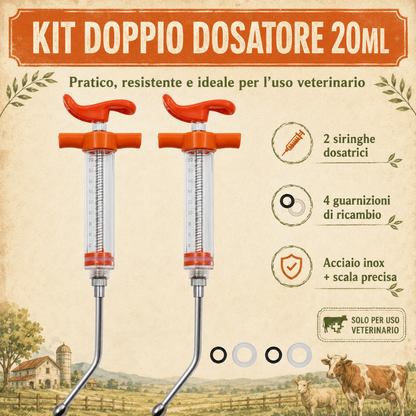 Set di siringhe veterinarie da 20ml – per una cura più facile degli animali