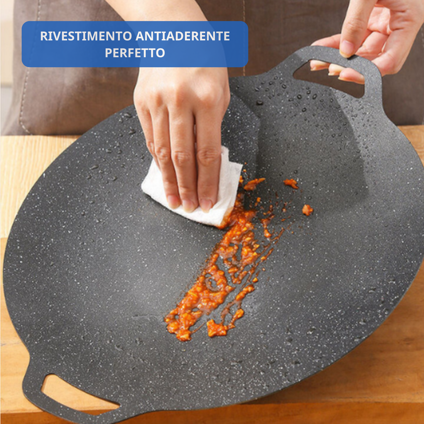 Padella antiaderente multiuso a 6 strati, utilizzabile su piani a induzione