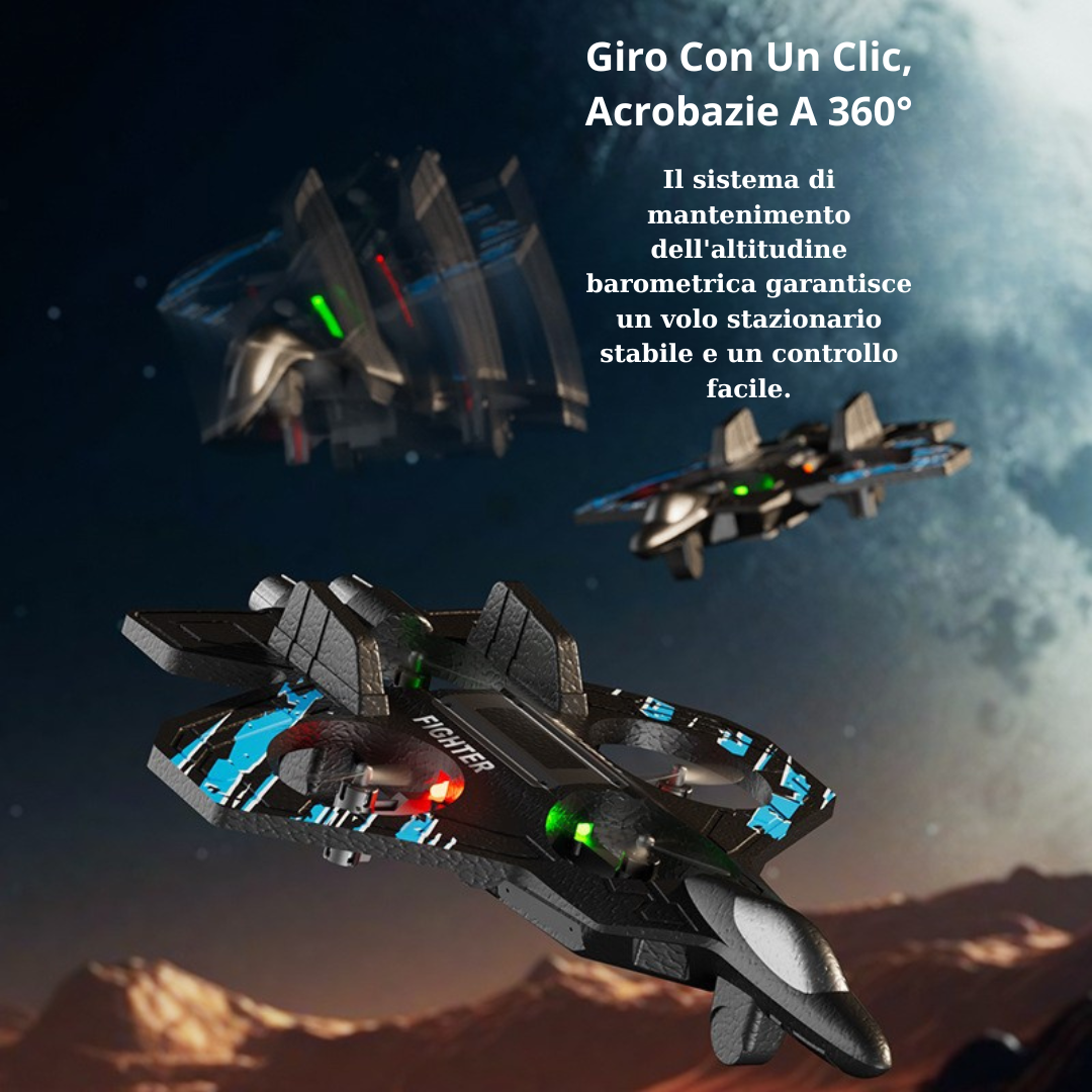 Aereo RC Multifunzione: Facile Da Pilotare, Altamente Resistente, Ultra Stabile E Dotato Di Luci LED