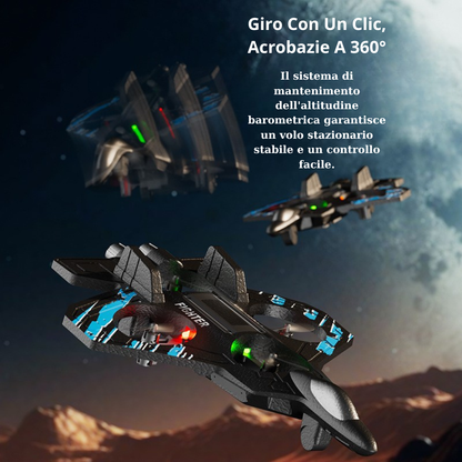 Aereo RC Multifunzione: Facile Da Pilotare, Altamente Resistente, Ultra Stabile E Dotato Di Luci LED