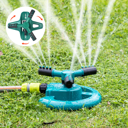 Irrigatore Automatico Per Giardino Con 3 Ugelli Rotanti A 360 Gradi