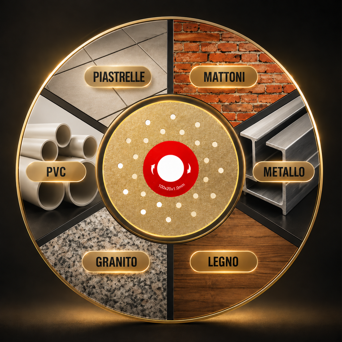 🔥 Disco Di Taglio E Sbavatura Diamantato Multifunzione Premium