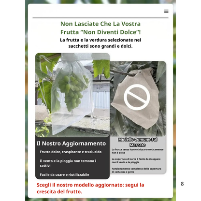 Sacchetti In Rete Traspiranti Riutilizzabili Per Proteggere Frutta E Verdura – Proteggono Da Insetti, Mosche Della Frutta E Uccelli