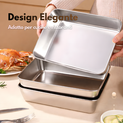 Contenitori in acciaio inox 304 - Conservazione sicura ed elegante.