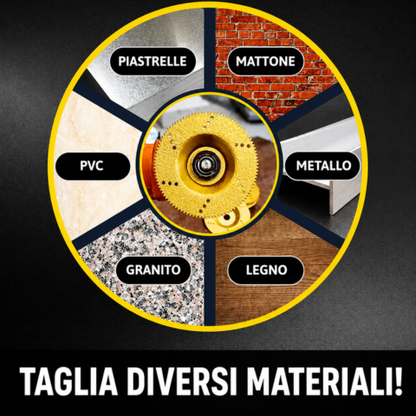 Disco Diamantato per Metalli 5 in 1 - Lo Specialista per Tagliare, Levigare e Modellare le Superfici Più Dure