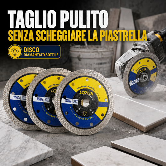 Disco Diamantato Sottile — Basta piastrelle scheggiate, taglia pulito al primo colpo