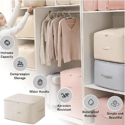 Borse Organizer a Compressione Automatica per Piumoni, Vestiti, Coperte, Impermeabili e Antiumidità (54x42x30cm)
