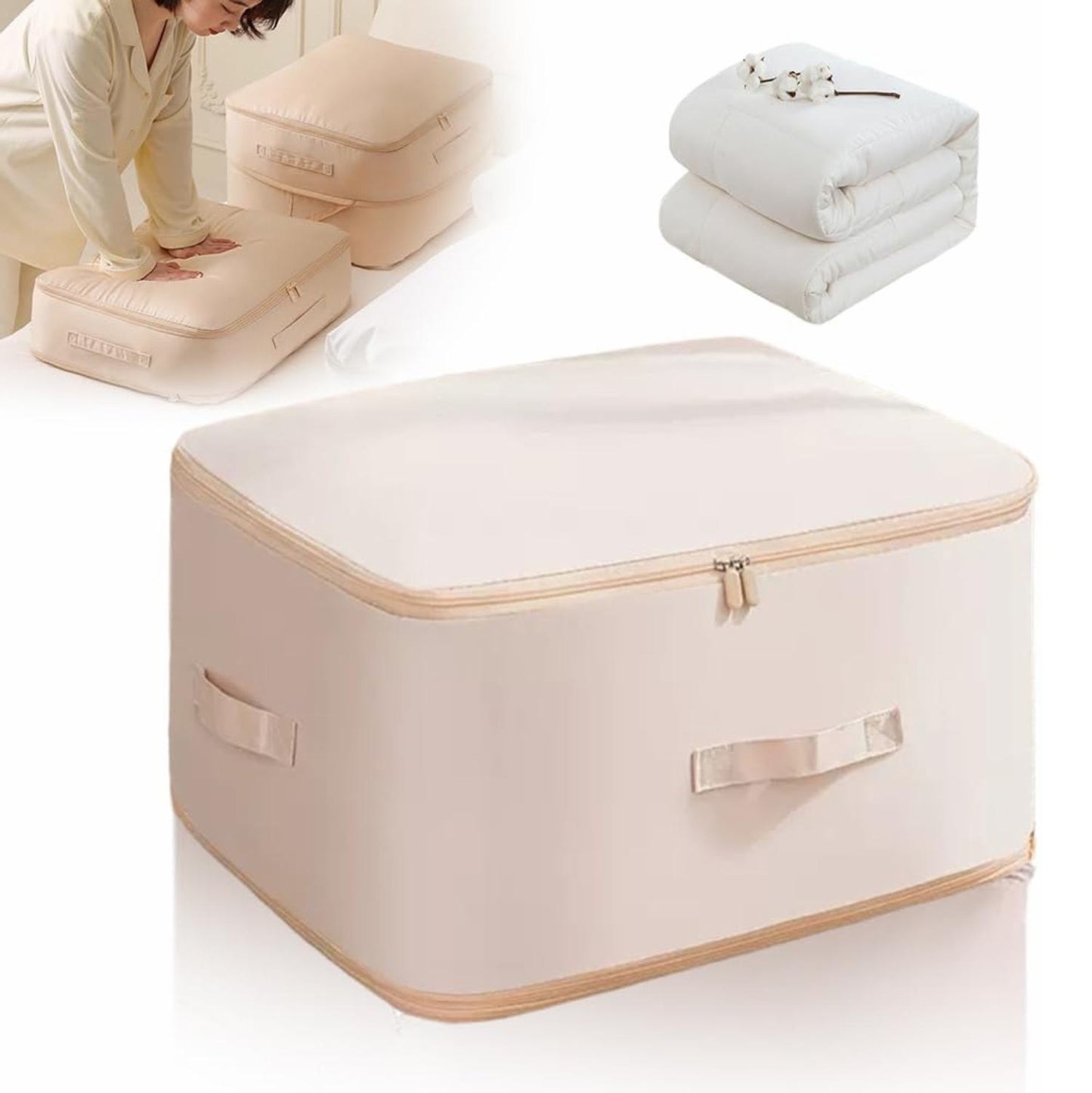 Sacche organizzatrici a compressione automatica per piumoni, vestiti e coperte, impermeabili e resistenti all’umidità (54×42×30 cm)