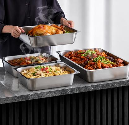 Contenitore in acciaio inox 304 — Cibo fresco e protetto per settimane.