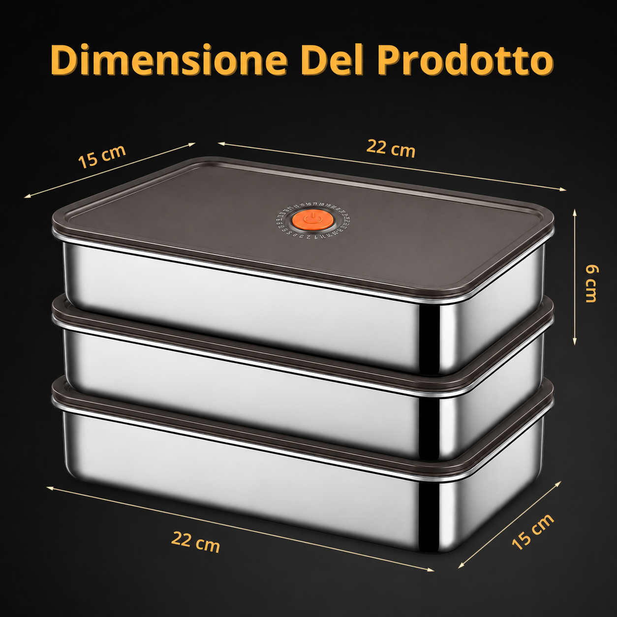 Contenitore Ermetico Multifunzionale in Acciaio Inox 316
