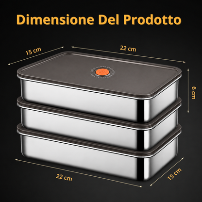 Contenitore Ermetico Multifunzionale in Acciaio Inox 316