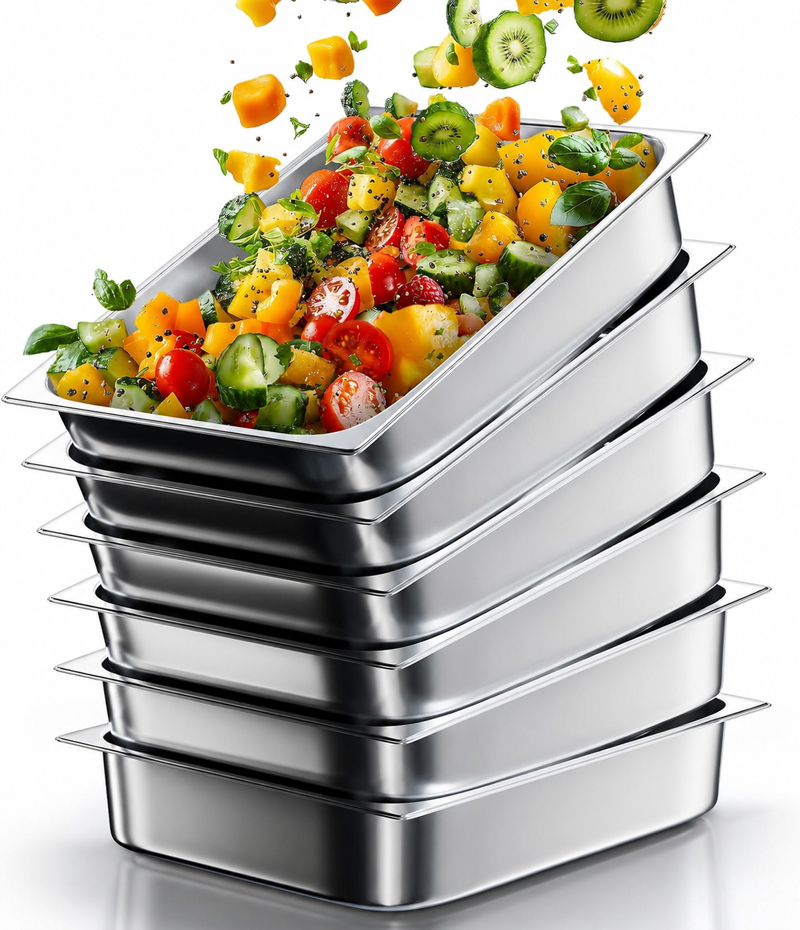 Contenitori in Acciaio Inox 304: frigo ordinato e cibo fresco per settimane (DRAFT)
