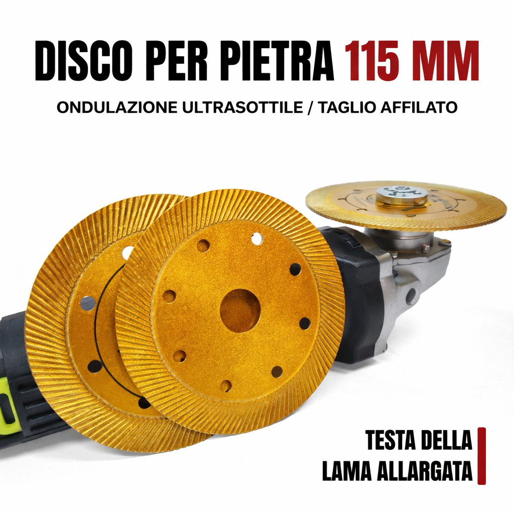 Disco da Taglio Diamantato Multifunzione 5 in 1 – Taglio, Sgrossatura, Apertura di Scanalature, Modellazione e Finitura delle Superfici