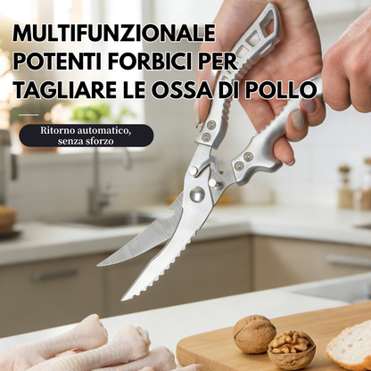 Forbici Professionali Multifunzionali in Acciaio Inossidabile di Alta Qualità con Blocco di Sicurezza – Forbici Professionali per il Taglio delle Ossa