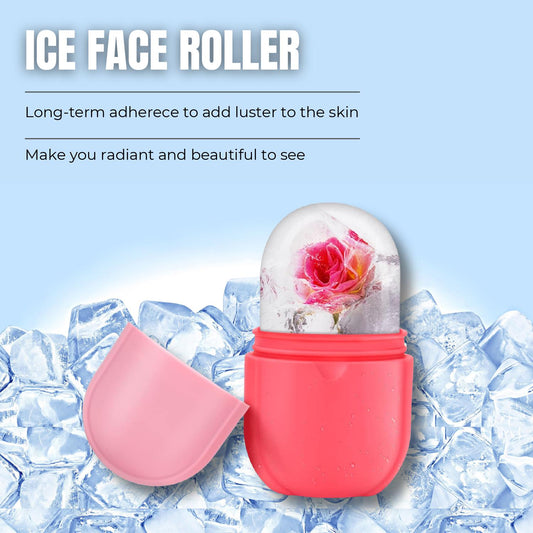 Ice Face Roller, Ice Roller for Face and Eye, Reusable Beauty Ice Facial Roller for Face Skin Care Silicone Ice Stick Face Ice Mould Icing Tool