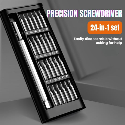 Magnetic Precision Screwdriver Set, 25 In 1 With 24 Piece Mini Pocket Screwdriver Set, Small Repair Kit For Mobile, Laptop, Watch Repairing Kit.