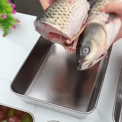 Contenitore alimentare in acciaio inox SUS304 da 2400 ml – per porzioni più grandi e una conservazione più ordinata