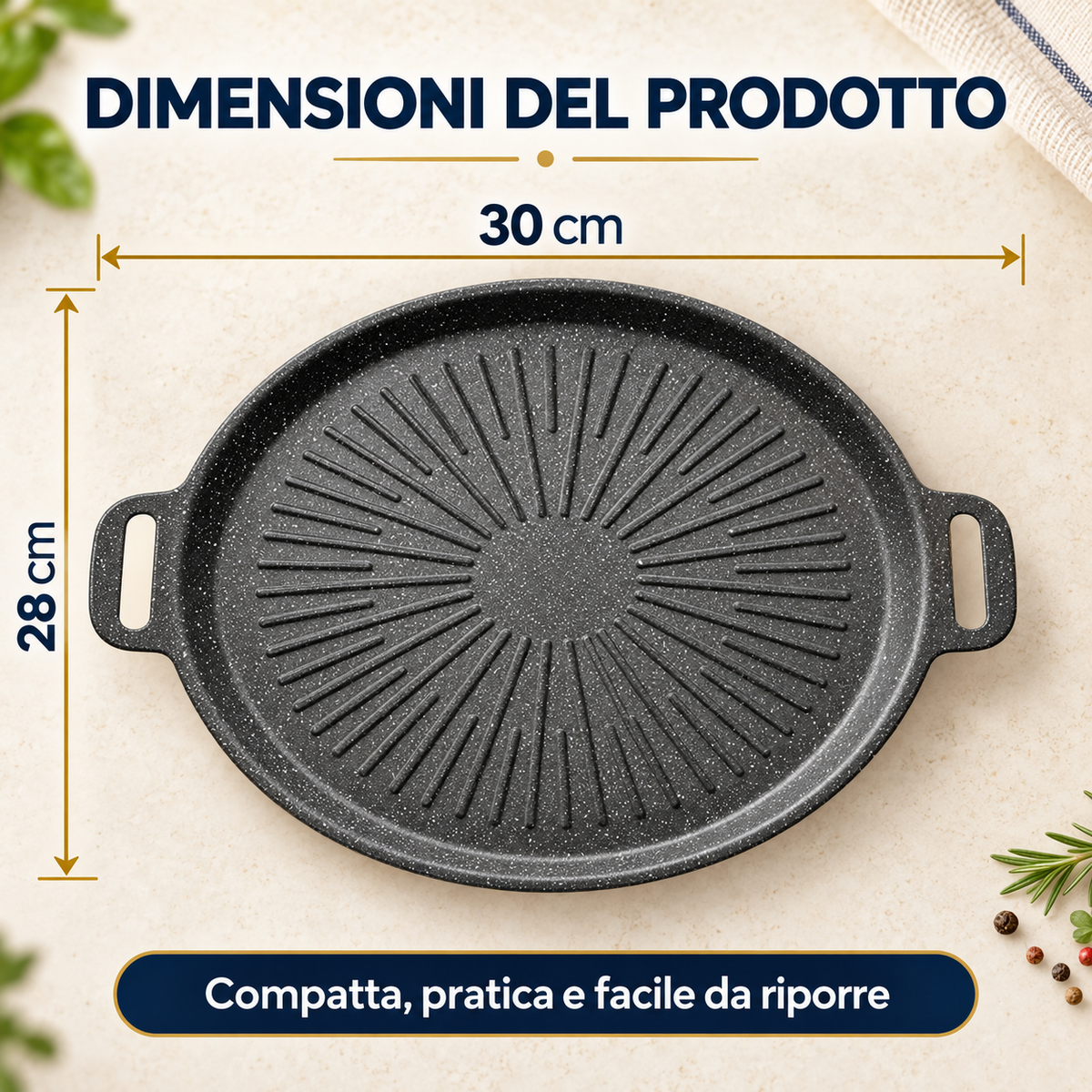 Padella Grill Universale Per Fornelli A Gas, Piani A Induzione E Fiamma Libera