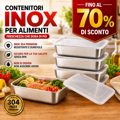 Scatole Per La Conservazione Degli Alimenti, Teglia Rettangolare (25x20x5cm)