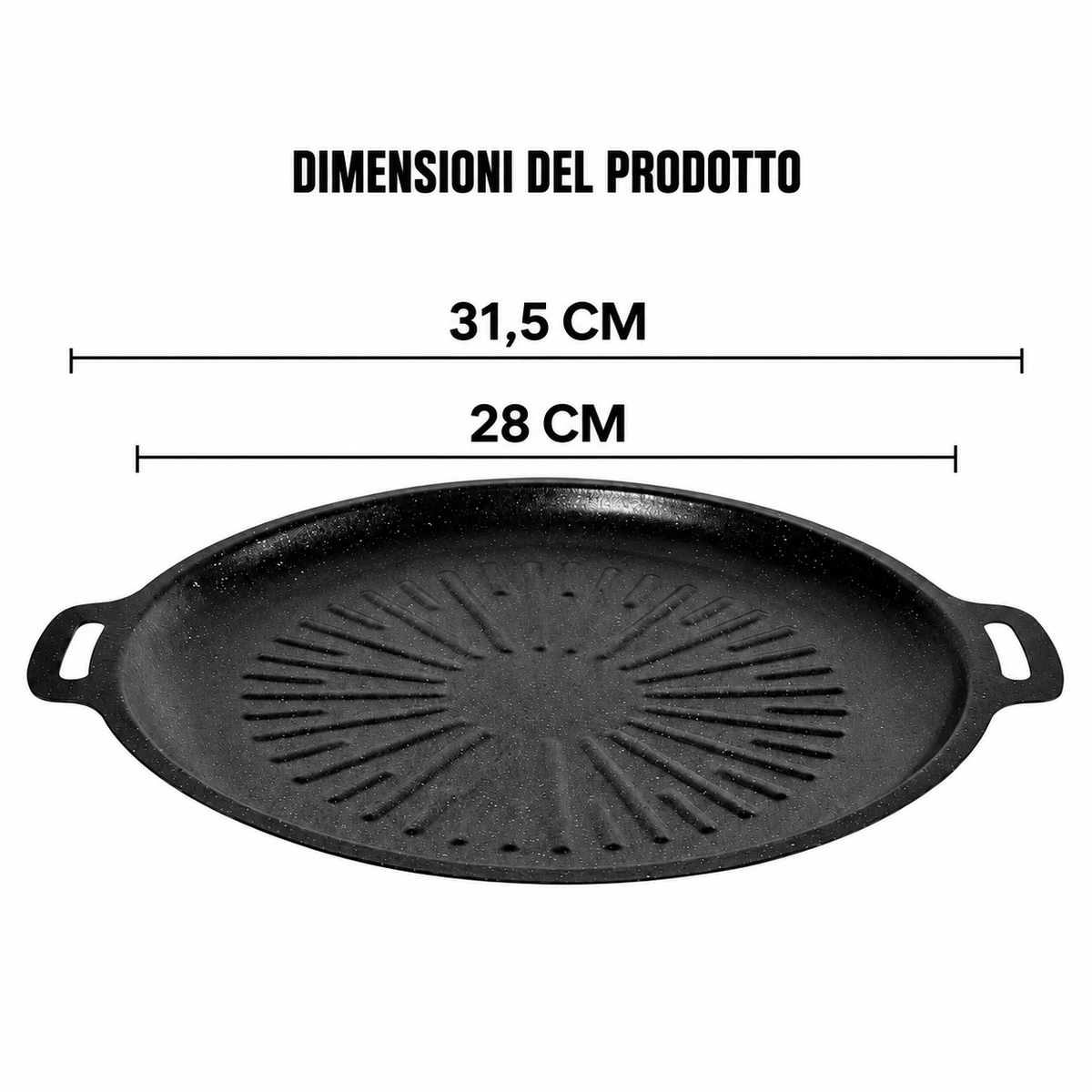 Padella Grill Universale Per Fornelli A Gas, Piani A Induzione E Fiamma Libera