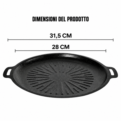 Padella Grill Universale Per Fornelli A Gas, Piani A Induzione E Fiamma Libera