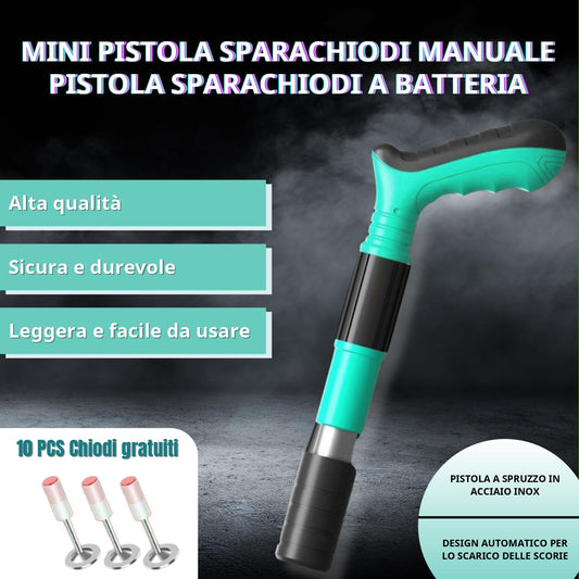 [10 PEZZI GRATIS] Mini Pistola Sparachiodi Manuale Pistola Sparachiodi A Batteria