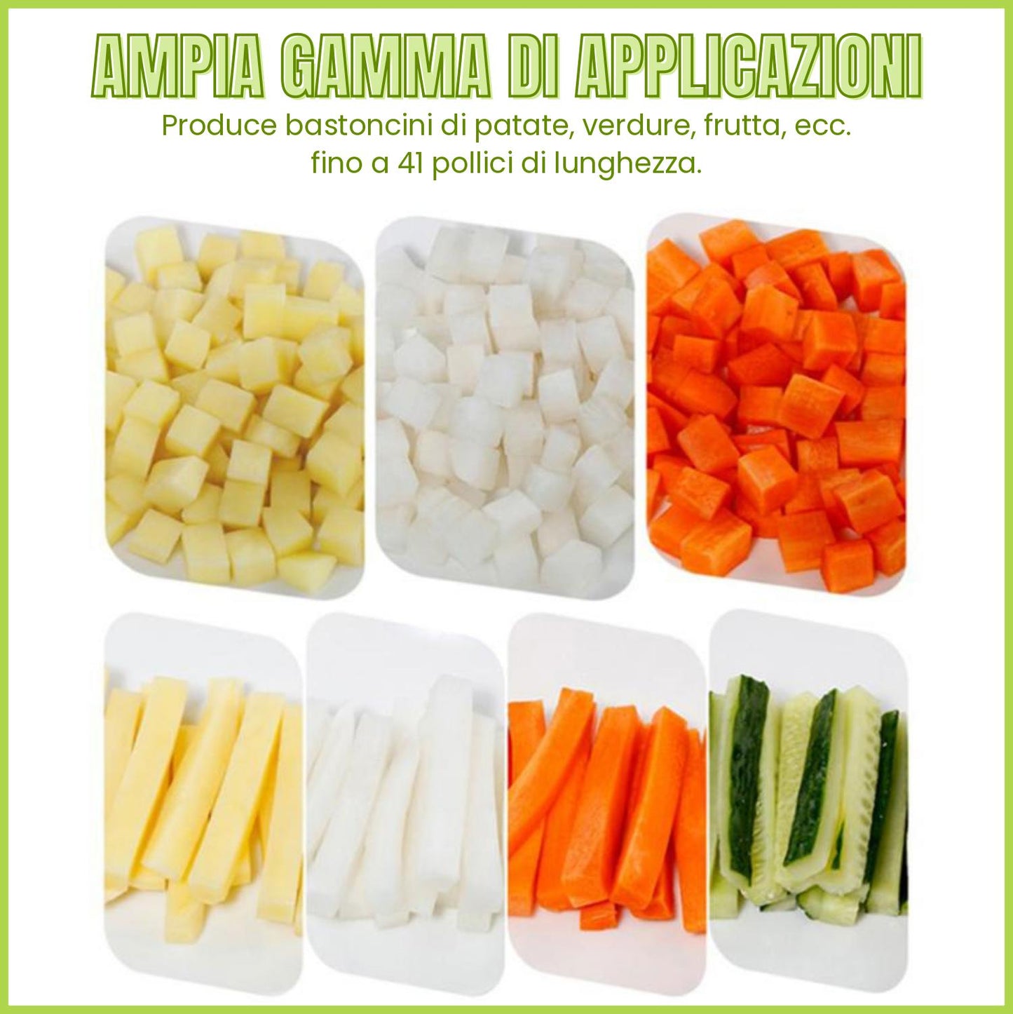 Cucina Patata Chipper Patatine Fritte Cutter Affettatrice Dicer Vegetable Fruit Chopper Con Lama In Acciaio Inox