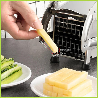 Cucina Patata Chipper Patatine Fritte Cutter Affettatrice Dicer Vegetable Fruit Chopper Con Lama In Acciaio Inox