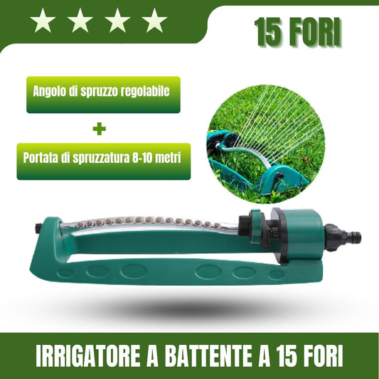 [15 Fori] Ugello Automatico Swing Sprinkler Giardino Prato Forestale Irrigazione Irrigazione Strumento Giardino Irrigatori