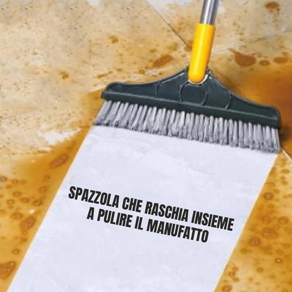 Spazzole Rotanti 2in1 Per La Pulizia Dei Pavimenti Spazzola Multifunzionale Per Fessure Con Tergicristallo Mop Bagnato E Asciutto