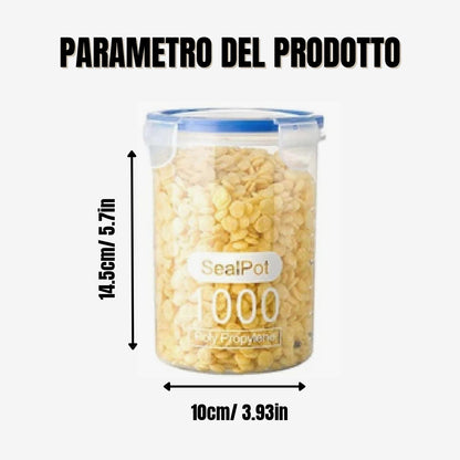 Scatola Di Stoccaggio Della Cucina Sigillata Conservazione Degli Alimenti Plastica Conservazione Contenitore Di Stoccaggio (1000ml)