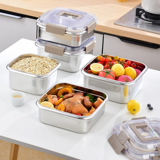 Scatola Per Il Pranzo In Acciaio Inossidabile Contenitore Per Alimenti A Prova Di Perdite 1600ml
