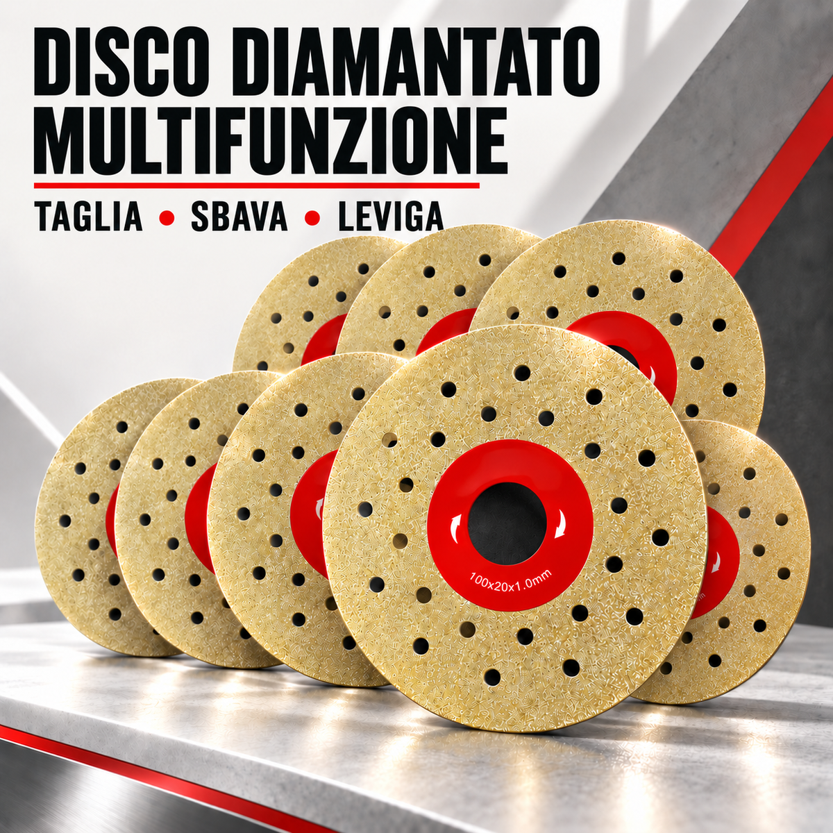 Disco Di Taglio E Sbavatura Diamantato Multifunzione Premium