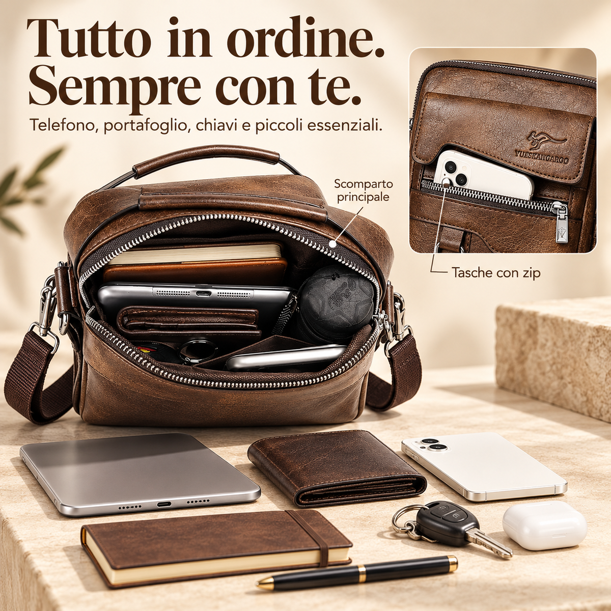 Borsa a Tracolla in Pelle Premium – Eleganza Senza Tempo